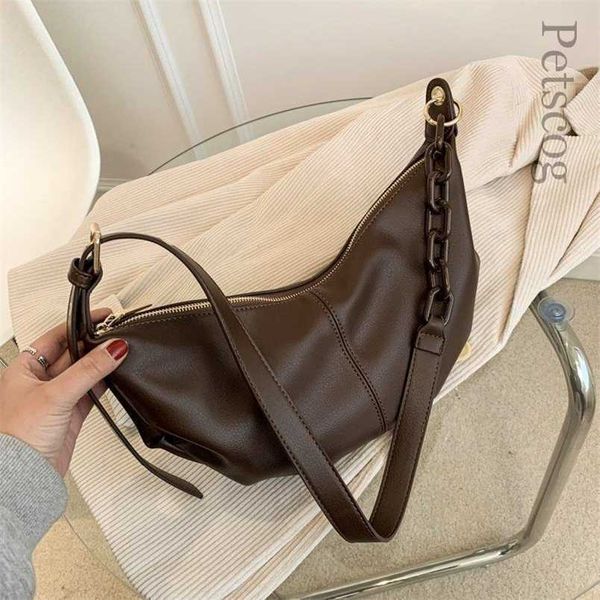 evening bags women soft leather handbags vintage crossbody for solid chains shoulder female sac a main 220923
evening bags women soft leather handbags vintage crossbody for solid chains shoulder female sac a main 220923