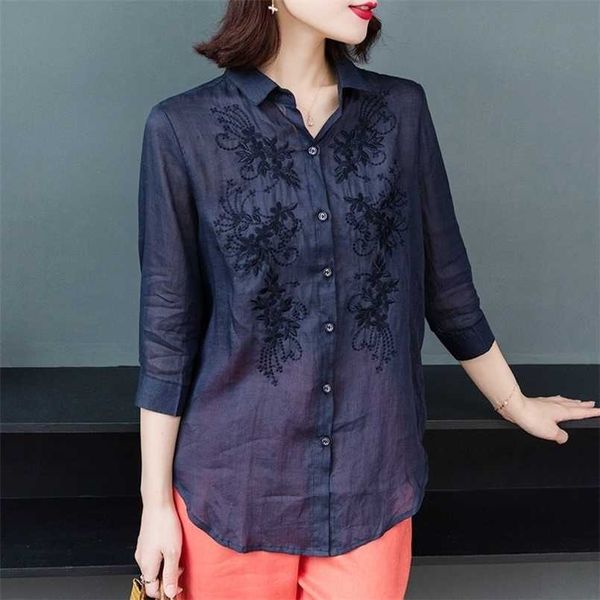 women's blouses shirts 100 cotton linen women's shirt plus size embroidery blouse 34 sleeve elegant button up shirts ladies clothi, White
women's blouses shirts 100 cotton linen women's shirt plus size embroidery blouse 34 sleeve elegant button up shirts ladies clothi, White