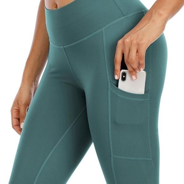 women's leggings chrleisure sport high waist fitness with pockets gym clothing 220926, Black
women's leggings chrleisure sport high waist fitness with pockets gym clothing 220926, Black