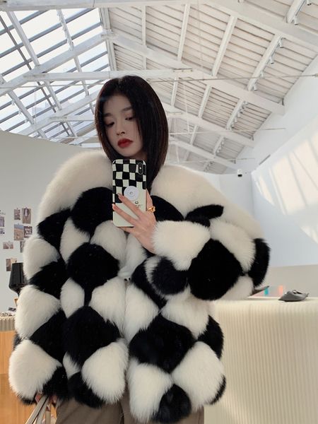 women s fur faux luxury winter women real coat plus size jacket for girl full sleeves fashion plush female natural 220926, Black
women s fur faux luxury winter women real coat plus size jacket for girl full sleeves fashion plush female natural 220926, Black