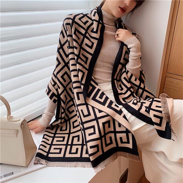 2020 luxury winter scarf women pashmina shawl lady wraps design print warm blanket female neck scarves thick stoles lj201221283i, Blue;gray
2020 luxury winter scarf women pashmina shawl lady wraps design print warm blanket female neck scarves thick stoles lj201221283i, Blue;gray