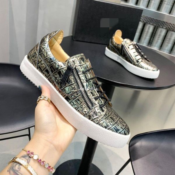 casual shoes real leather sneakers men shoes chaussures de designer loafers martin frankie the crocodile grain d giuseppes zanotties xxc, Black
casual shoes real leather sneakers men shoes chaussures de designer loafers martin frankie the crocodile grain d giuseppes zanotties xxc, Black