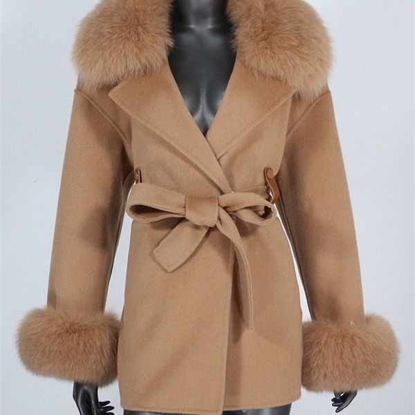 womens wool blends cxfs real fur coat winter jacket women natural collar cuffs belt cashmere en ladies outerwear streetwear 220926, Black
womens wool blends cxfs real fur coat winter jacket women natural collar cuffs belt cashmere en ladies outerwear streetwear 220926, Black