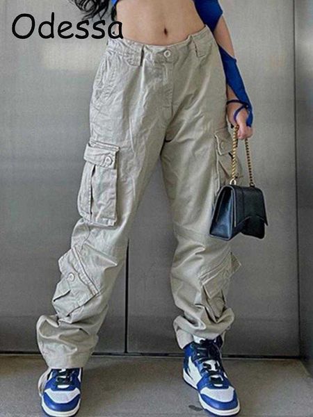 women's pants capris odessa vintage cargo pants women fashion low waist trousers streetwear pockets straight wide leg jeans denim overa, Black;white
women's pants capris odessa vintage cargo pants women fashion low waist trousers streetwear pockets straight wide leg jeans denim overa, Black;white