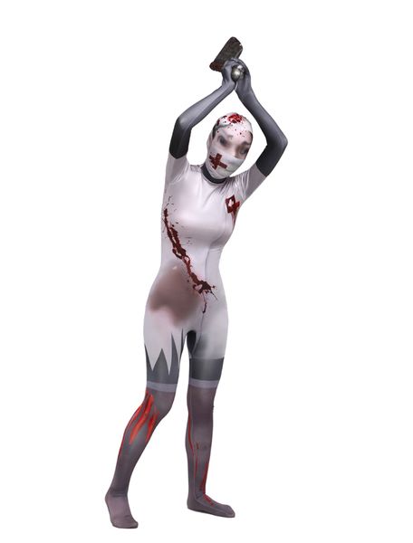 horror thriller doctor nurse party catsuit costumes halloween cosplay ghost day printing lycar full bodysuit, Black
horror thriller doctor nurse party catsuit costumes halloween cosplay ghost day printing lycar full bodysuit, Black