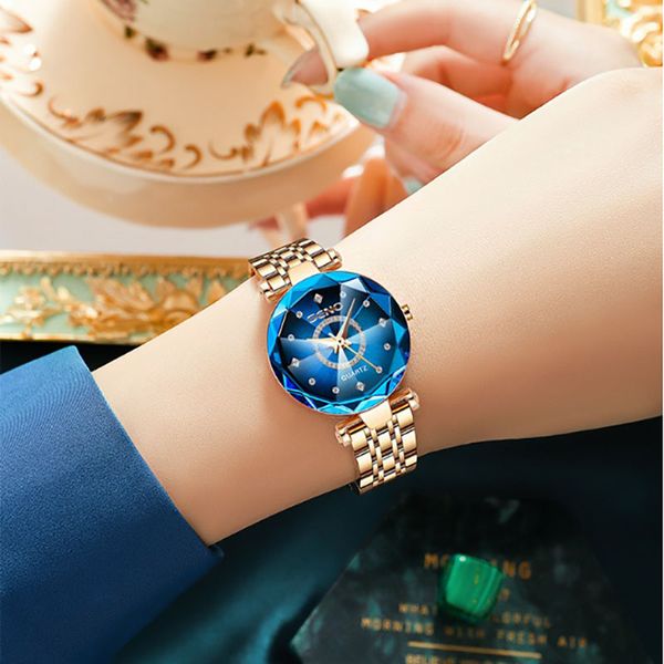 the starry sky drilling and surface bright more edges glass solid stainless steel belt ms. waterproof watch, Slivery;golden
the starry sky drilling and surface bright more edges glass solid stainless steel belt ms. waterproof watch, Slivery;golden