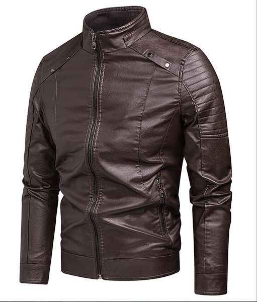 motorcycle faux leather jackets for men autumn/winter fashion casual leather plain color aviator jacket in winter velvet pu coat blouse mm88, Black
motorcycle faux leather jackets for men autumn/winter fashion casual leather plain color aviator jacket in winter velvet pu coat blouse mm88, Black