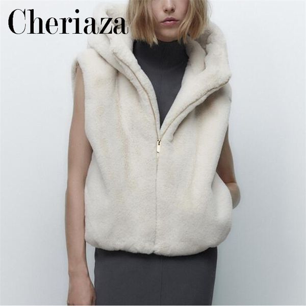 womens jackets cheriaza autumn winter woman faux fur hooded vest white sleeveless keep warm stand collar waistcoat zip pocket tank female 22, Black;brown
womens jackets cheriaza autumn winter woman faux fur hooded vest white sleeveless keep warm stand collar waistcoat zip pocket tank female 22, Black;brown