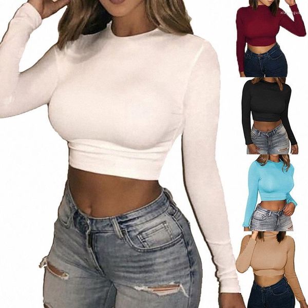 designer clothing women's t-shirt fall solid color crew neck tight women's t-shirt crop tight casual button long sleeve slim sport
designer clothing women's t-shirt fall solid color crew neck tight women's t-shirt crop tight casual button long sleeve slim sport
