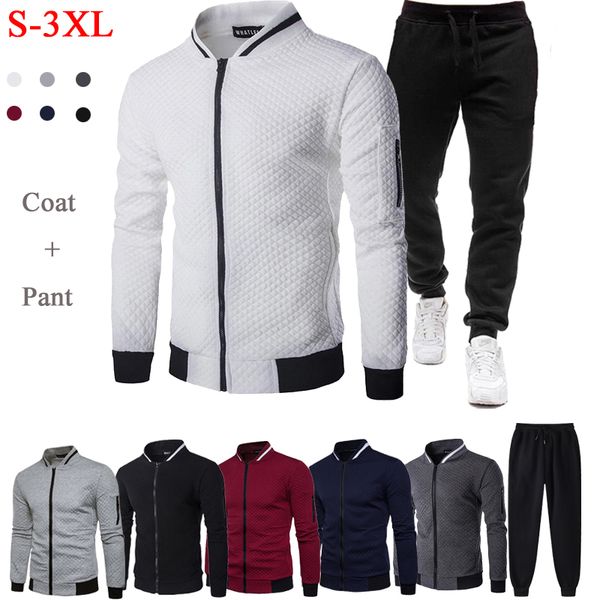 men s tracksuits tracksuit 2 pieces spring autumn sportswear casual zipper jackets pants set sweatshirt sport suit sets 220926, Gray
men s tracksuits tracksuit 2 pieces spring autumn sportswear casual zipper jackets pants set sweatshirt sport suit sets 220926, Gray