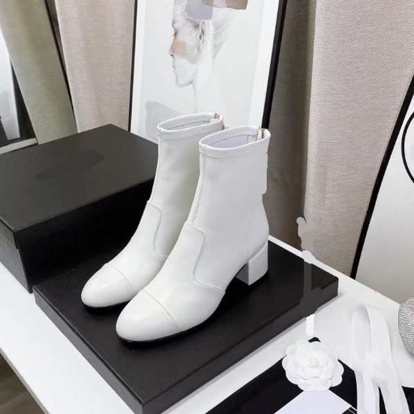 2022 luxury designer new thick heel short boots women look thin all-match elastic martin boot medium heels ladies chelsea ankle boots, Black
2022 luxury designer new thick heel short boots women look thin all-match elastic martin boot medium heels ladies chelsea ankle boots, Black