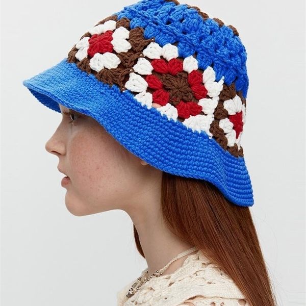 beanieskull caps wide brim hats bucket hats ins japanese summer hollow knitted flower wool hat crochet bucket hat korean version niche desig, Blue;gray
beanieskull caps wide brim hats bucket hats ins japanese summer hollow knitted flower wool hat crochet bucket hat korean version niche desig, Blue;gray