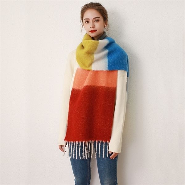 scarves 2023 autumn and winter season contrast striped mohair scarf for women imitation cashmere thick tassel warm decorative scarf 220927, Blue;gray
scarves 2023 autumn and winter season contrast striped mohair scarf for women imitation cashmere thick tassel warm decorative scarf 220927, Blue;gray