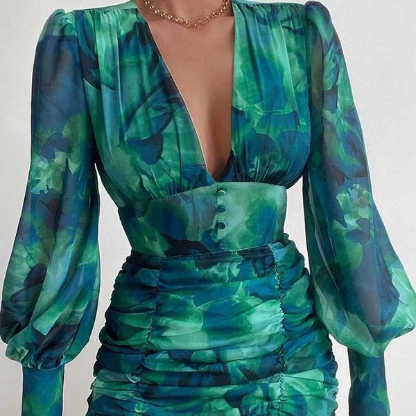 casual dresses women dress 2022 spring summer floral print deep v neck long lantern sleeve ruched dress female elegant bodycon party dress t, Black;gray
casual dresses women dress 2022 spring summer floral print deep v neck long lantern sleeve ruched dress female elegant bodycon party dress t, Black;gray