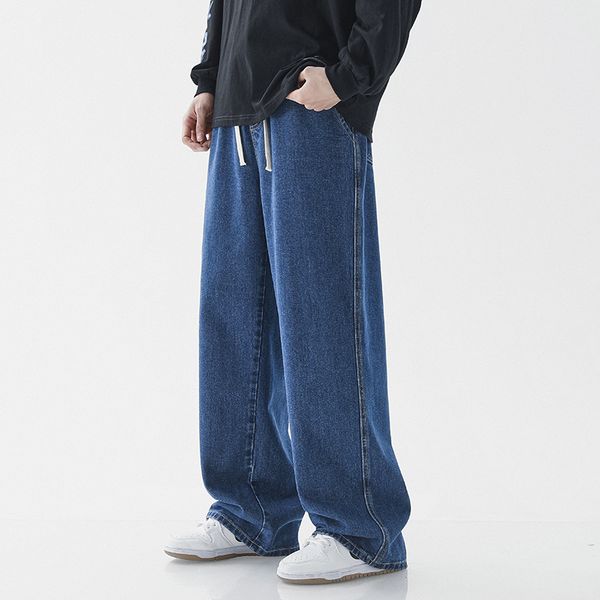 men's jeans spring summer loose straight men asthetic jean pants for boy casual baggy women's jeans neutral denim trousers 220927, Blue
men's jeans spring summer loose straight men asthetic jean pants for boy casual baggy women's jeans neutral denim trousers 220927, Blue