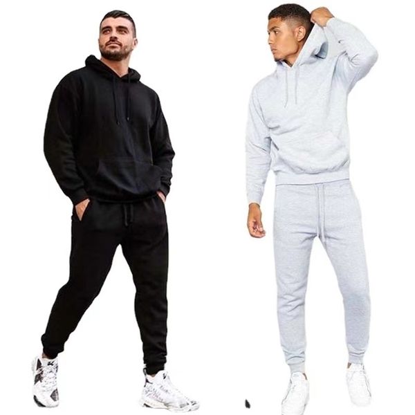 men s tracksuits european and american leisure sports men s autumn winter hoodie solid color sweater two piece 220926, Gray
men s tracksuits european and american leisure sports men s autumn winter hoodie solid color sweater two piece 220926, Gray