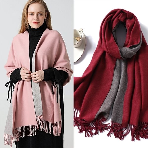 scarves thick solid cashmere pashmins shawl scarf women double sides winter warm blanket hijab bufanda withe tassel 2022 220927, Blue;gray
scarves thick solid cashmere pashmins shawl scarf women double sides winter warm blanket hijab bufanda withe tassel 2022 220927, Blue;gray