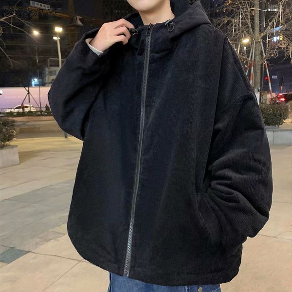 men's jackets men corduroy outwear vintage with hat winter fashion harajuku loose casual solid simple clothing arrival streetwear 22092, Black;brown
men's jackets men corduroy outwear vintage with hat winter fashion harajuku loose casual solid simple clothing arrival streetwear 22092, Black;brown
