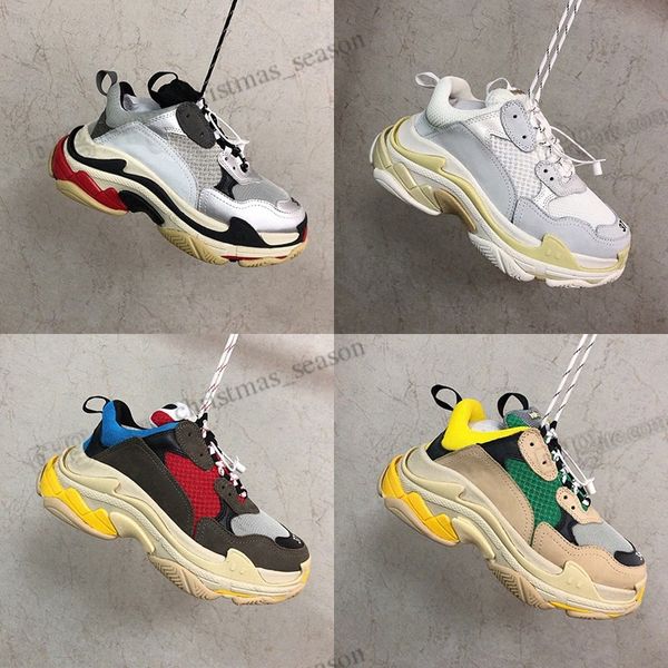 with box fashion triple s paris casual shoes 17fw old dad beige yellow green sneakers designer platform jogging walking outdoor sports train, Black
with box fashion triple s paris casual shoes 17fw old dad beige yellow green sneakers designer platform jogging walking outdoor sports train, Black
