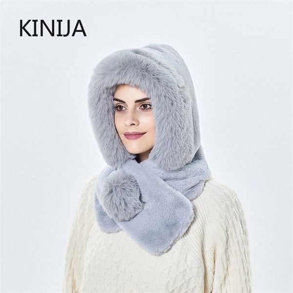 beanieskull caps wide brim hats bucket hats winter balaclava fur hat for women thicken neck warm hooded cap female outdoor ski windproof rus, Blue;gray
beanieskull caps wide brim hats bucket hats winter balaclava fur hat for women thicken neck warm hooded cap female outdoor ski windproof rus, Blue;gray