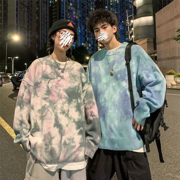 men's sweaters privathinker tie dyed round neck sweater loose harajuku brand couple clothing fashion autumn male casual knitted pullove, White;black
men's sweaters privathinker tie dyed round neck sweater loose harajuku brand couple clothing fashion autumn male casual knitted pullove, White;black