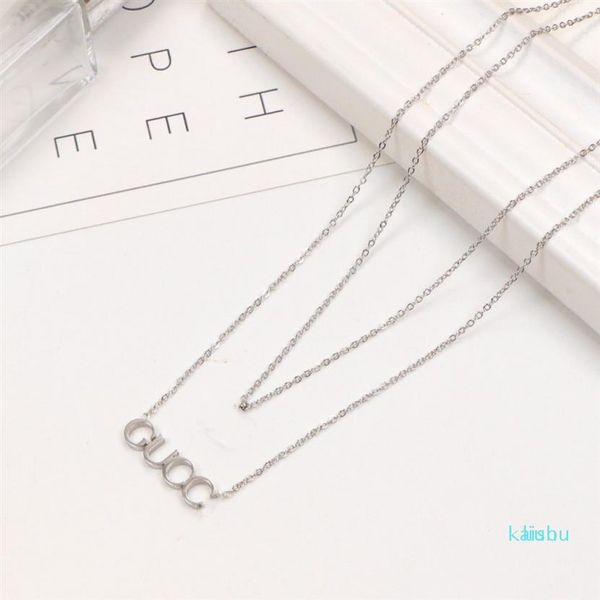 2021 extravagant design necklace double fashion love letter stainless steel women jewelry whole304r, Silver
2021 extravagant design necklace double fashion love letter stainless steel women jewelry whole304r, Silver