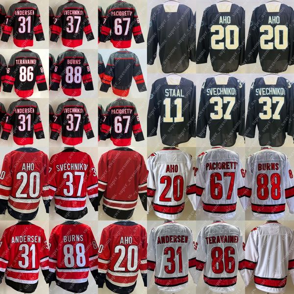 20 sebastian aho jersey 88 brent burns 67 max pacioretty 37 andrei svechnikov 11 staal 31 frederik andersen teuvo teravainen hockey jerseys, Black;red
20 sebastian aho jersey 88 brent burns 67 max pacioretty 37 andrei svechnikov 11 staal 31 frederik andersen teuvo teravainen hockey jerseys, Black;red