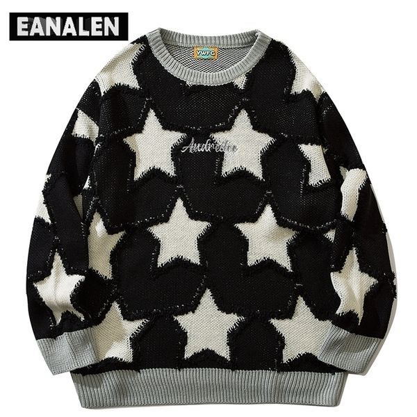men's sweaters harajuku vintage star knit jumper oversized aesthetic thick grandpa ugly women's y2k 220926, White;black
men's sweaters harajuku vintage star knit jumper oversized aesthetic thick grandpa ugly women's y2k 220926, White;black