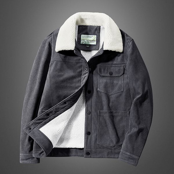 winter mens corduroy cargo jacket new fleece thicken solid color parka coat men warm casual outerwear fashion men clothing, Black;brown
winter mens corduroy cargo jacket new fleece thicken solid color parka coat men warm casual outerwear fashion men clothing, Black;brown