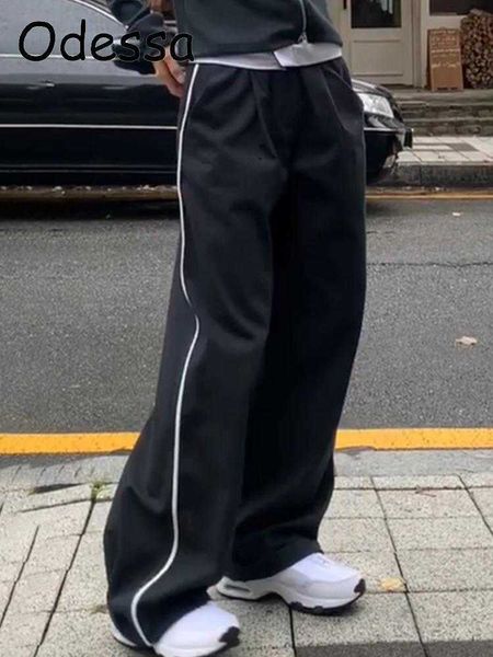 women's pants capris odessa striped straight y2k sports pants women casual low waisted black baggy cargo trousers streetwear 2022 autum, Black;white
women's pants capris odessa striped straight y2k sports pants women casual low waisted black baggy cargo trousers streetwear 2022 autum, Black;white
