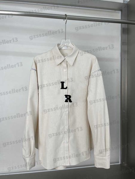 blouses for womens classic high-end flocking logo blouse retro lapel beige fashion fall long sleeves shirt luxury women clothing 0912, White
blouses for womens classic high-end flocking logo blouse retro lapel beige fashion fall long sleeves shirt luxury women clothing 0912, White