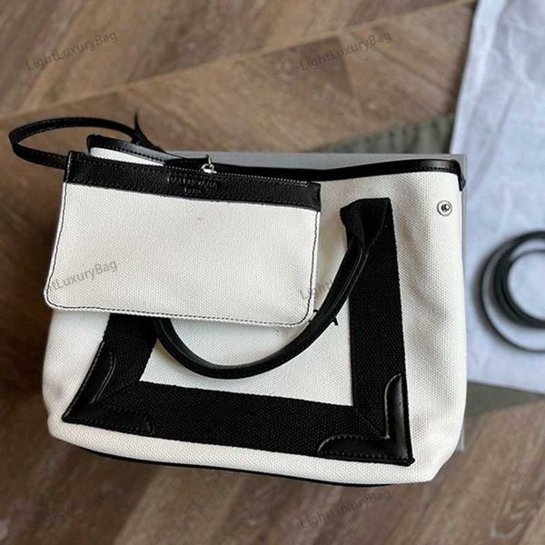 shoulder totes bag canvas tote designer quality crossbody classic black and white for women famous brand shopping purses 220302
shoulder totes bag canvas tote designer quality crossbody classic black and white for women famous brand shopping purses 220302
