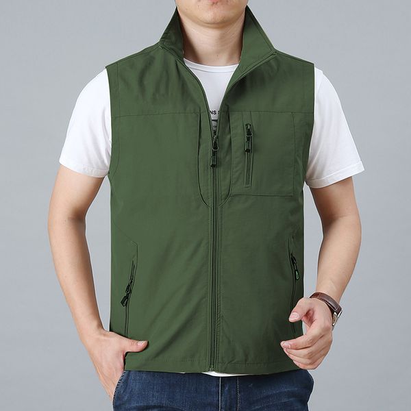 men s vests mens summer sleeveless coat spring autumn casual travels outdoors thin waistcoat jackets male 220926, Black;white
men s vests mens summer sleeveless coat spring autumn casual travels outdoors thin waistcoat jackets male 220926, Black;white