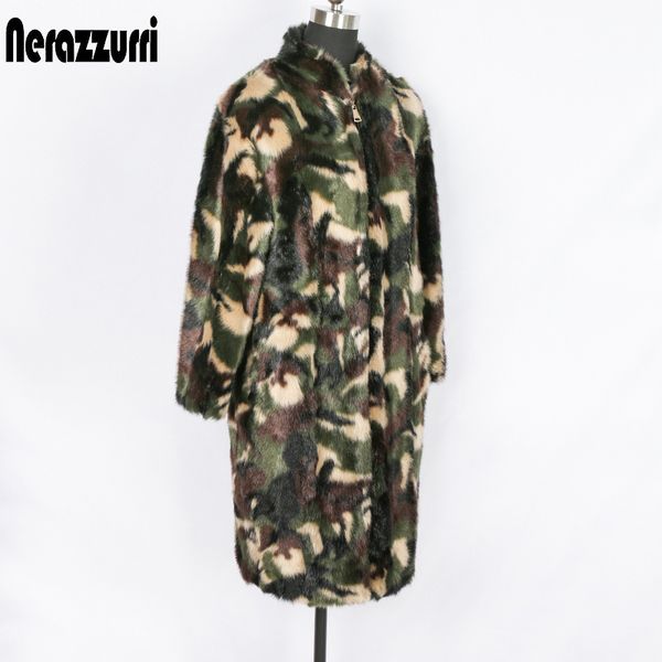 womens fur faux fur nerazzurri winter long faux fur coat women oversized camouflage military jacket warm loose soft fluffy jacket women zipp, Black
womens fur faux fur nerazzurri winter long faux fur coat women oversized camouflage military jacket warm loose soft fluffy jacket women zipp, Black