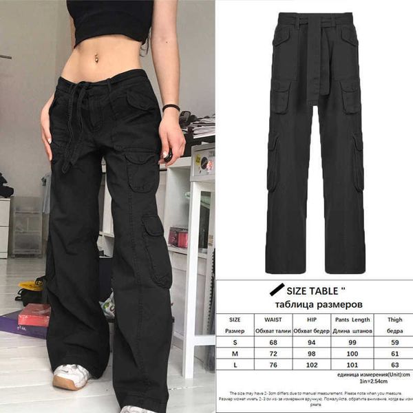 women's pants capris casual cargo pants low waist vintage grey loose streetwear baggy jeans women oversized high street y2k straight tr, Black;white
women's pants capris casual cargo pants low waist vintage grey loose streetwear baggy jeans women oversized high street y2k straight tr, Black;white