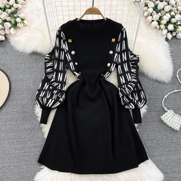 spring new style dress fake two pieces of color contrast long sleeves cover the belly to show slimming and aging temperament round neck a-li, Black;gray
spring new style dress fake two pieces of color contrast long sleeves cover the belly to show slimming and aging temperament round neck a-li, Black;gray