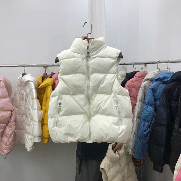 women's down & parkas version autumn and winter down vest women's short stand collar loose white duck jacket thin, Black
women's down & parkas version autumn and winter down vest women's short stand collar loose white duck jacket thin, Black