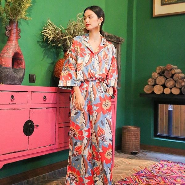 women's two piece pants 2022 new satin pajamas for women fashion ice silk printed suit home clothes couples unique sleep wear tide paja, White
women's two piece pants 2022 new satin pajamas for women fashion ice silk printed suit home clothes couples unique sleep wear tide paja, White