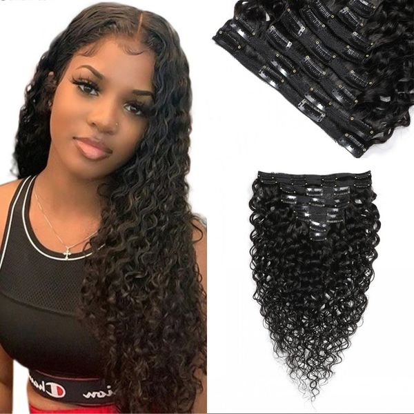 mongolian clip in human hair extensions 8pcs 120g/set water wave natural color machine made hair bundles, Black;brown
mongolian clip in human hair extensions 8pcs 120g/set water wave natural color machine made hair bundles, Black;brown