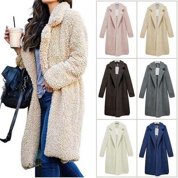 women's jackets nedeins women autumn jacket coat women warm outerwear casual faux fur coat soft cardigan femme winter coat wool 220926, Black;brown
women's jackets nedeins women autumn jacket coat women warm outerwear casual faux fur coat soft cardigan femme winter coat wool 220926, Black;brown
