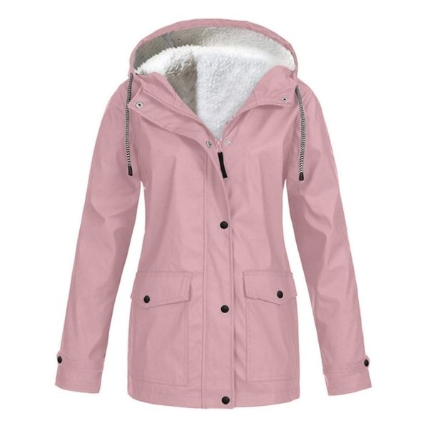 women's jackets women's autumn winter plus velvet outdoor jacket windproof waterproof mountaineering hooded coat 220926, Black;brown
women's jackets women's autumn winter plus velvet outdoor jacket windproof waterproof mountaineering hooded coat 220926, Black;brown