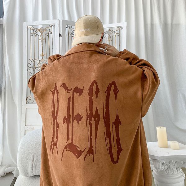 men's jackets privathinker autumn suede mens turn down large size male coats letter printed outerwear hip hop fashion y2k clothes 22092, Black;brown
men's jackets privathinker autumn suede mens turn down large size male coats letter printed outerwear hip hop fashion y2k clothes 22092, Black;brown