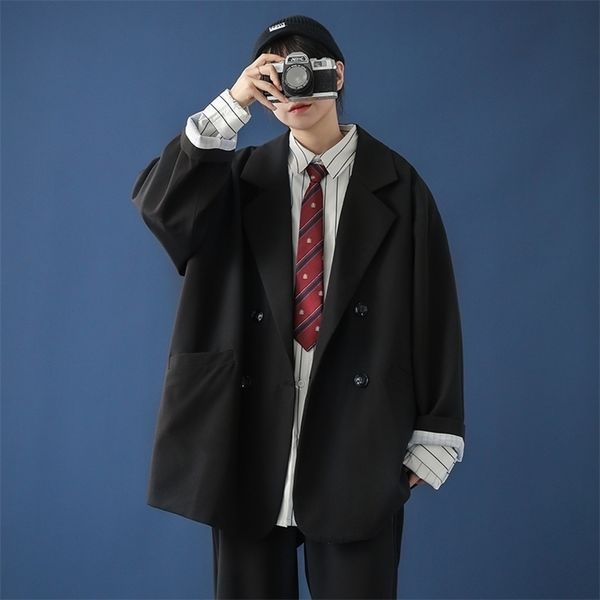 women's jackets womens loose fit blazers jackets high fashion clothing office ladies double breasted suits oversized solid black coats, Black;brown
women's jackets womens loose fit blazers jackets high fashion clothing office ladies double breasted suits oversized solid black coats, Black;brown