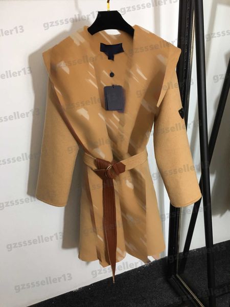 designer women coat fashion lining big logo print trench coats leather covered belt long sleeve hooded woolen coat luxury women clothing 091, Black
designer women coat fashion lining big logo print trench coats leather covered belt long sleeve hooded woolen coat luxury women clothing 091, Black