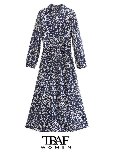 casual dresses traf women fashion with belt printed midi dress vintage long sleeve button-up female dresses vestidos mujer t220905, Black;gray
casual dresses traf women fashion with belt printed midi dress vintage long sleeve button-up female dresses vestidos mujer t220905, Black;gray