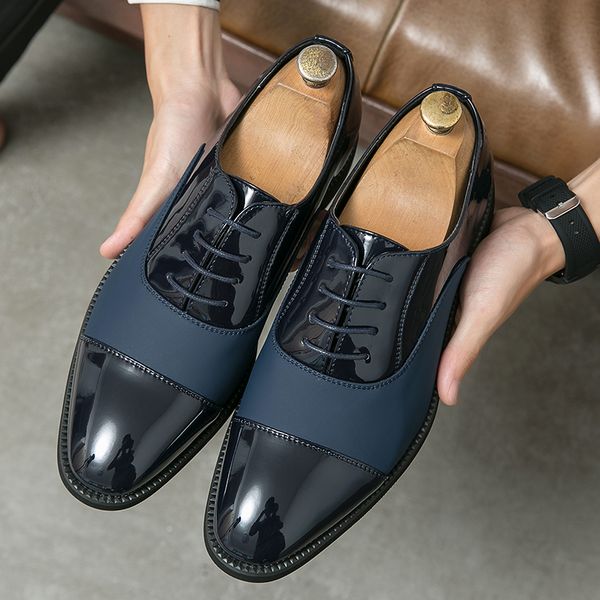 Classic Oxford Shoes Men Shoes Solid Color PU Pointed Toe Splicing Lace Up Fashion Business Casual Wedding Everyday Versatile AD277, Clear
Classic Oxford Shoes Men Shoes Solid Color PU Pointed Toe Splicing Lace Up Fashion Business Casual Wedding Everyday Versatile AD277, Clear