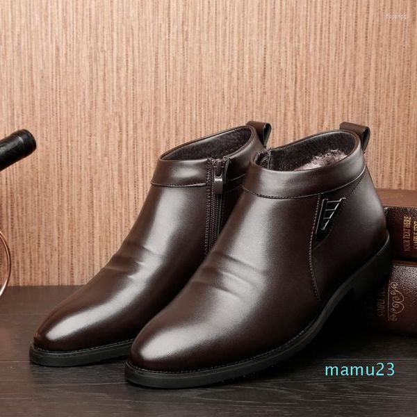 boots side short plush snow for men winter shoes casual business dress mens leather botas, Black
boots side short plush snow for men winter shoes casual business dress mens leather botas, Black