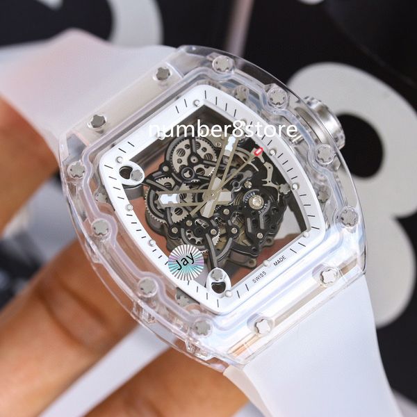 crystal transparent tonneau mens watch swiss automatic movement hollow out dial sapphire crystal classic luxury wristwatch 2 colors, Slivery;brown
crystal transparent tonneau mens watch swiss automatic movement hollow out dial sapphire crystal classic luxury wristwatch 2 colors, Slivery;brown