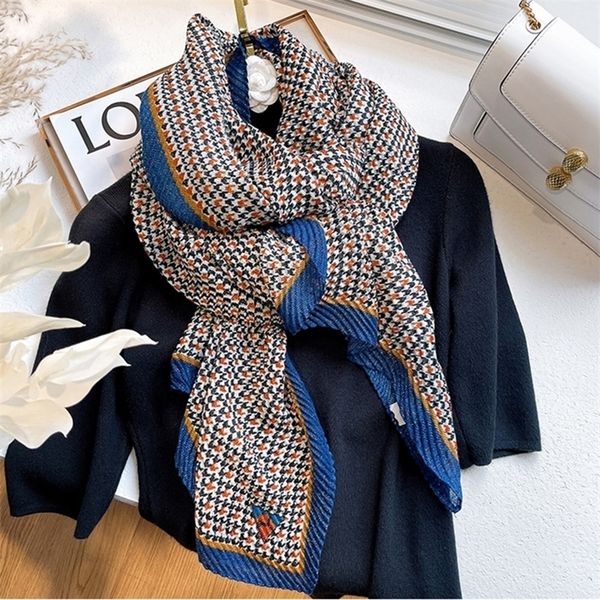 scarves luxury crinkle cotton scarf for women print houndstooth autumn winter hijab shawl wraps bandana headkerchief bufanda 2022 220927, Blue;gray
scarves luxury crinkle cotton scarf for women print houndstooth autumn winter hijab shawl wraps bandana headkerchief bufanda 2022 220927, Blue;gray