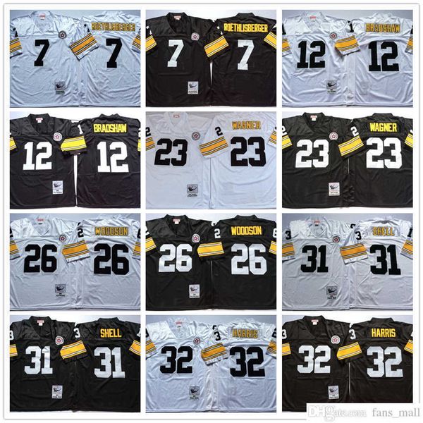 mitchell and ness vintage football 26 rod woodson jerseys stitched 7 ben roethlisberger 12 terry bradshaw 23 mike wagner 32 franco harris 31, Black;red
mitchell and ness vintage football 26 rod woodson jerseys stitched 7 ben roethlisberger 12 terry bradshaw 23 mike wagner 32 franco harris 31, Black;red